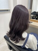 ケー 北千住(K.) ブリーチ履歴有り透明感ラベンダーグレージュ《髪質改善カラー》