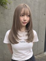 コージークルー(cozy creww)&nbsp;【透明感カラー】ミルクティーベージュ顔まわりレイヤー