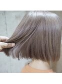 #ケアブリーチ  グレージュ×ミルキーピンク×ラベンダー