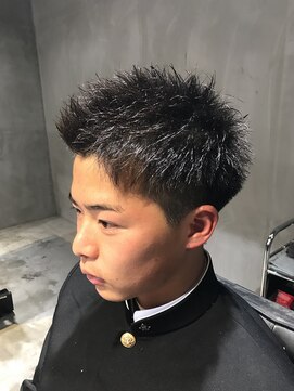 メンズヘアースパイス 駅前(Men's hair SPICE) アップバングショート