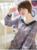 *CUORE柏*…ハイライトグラデーション透け感ショートマッシュc