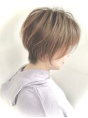 【35才  ママさん】抜け感 丸みショート 名古屋の美容室actif