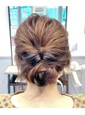 大人可愛いパーティーヘアセット