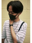 黒髪センターパート　韓国風　簡単スタイリング