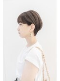 《Utoo e's つくば美容室 》耳かけ×大人ハンサムショートヘア