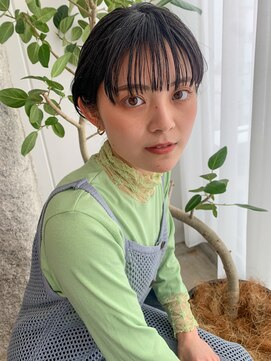 イースエモーション(ease et motion) 【ease et motion】ぱっつんワイドバング ショートボブ