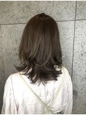 ミディアムレイヤー ハニーオリーブカラー パンマ