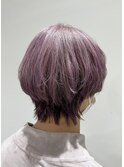 マッシュショート　モーヴピンク