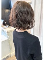 キャアリー(Caary)&nbsp;福山caary根本からふんわりボブパーマ30代40代50代