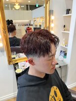 コワファースト  させぼ五番街店(COIFF1RST)&nbsp;センターパート×ボルドーブラウン☆