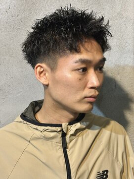 ニアウ 高崎店(Niau) ボックスショートツイストスパイラルパーマスパイキーショート