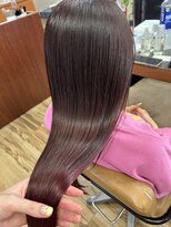 デビュー ヘアーメイク&nbsp;ホワイトグレージュ/デジタルパーマ/チェリーブラウン/宜野湾