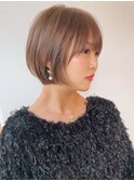 大人美人ショート/イメチェンヘアスタイル/ワイドバング