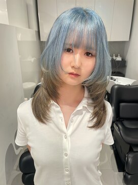 ソル 栄矢場町(SOL) ミディアムヘア/ルーツカラー/デザインカラー/ブルーカラー