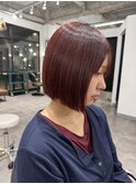 ブリーチ無しレッドボブ