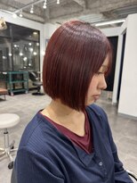 ホリー(HOLLY)&nbsp;ブリーチ無しレッドボブ