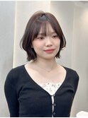 ◯ オリーブグレー/韓国/レイヤーカット/髪質改善/縮毛矯正/札幌