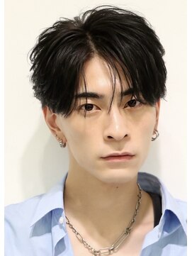 オーシャントーキョーウエスト 心斎橋 (OCEAN TOKYO WEST) ニュアンスパーマセンターパートショート