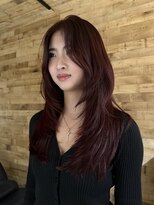 エルメ(Herme) レッドカラーのたっぷりレイヤー