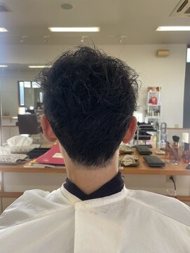 こころ メンズ、癖毛パーマ