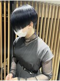 blue 切りっぱなしボブエアリーロング美髪ピンクブラウン