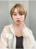 ハンサムショート/丸みショートボブ/20代30代40代50代/顔周り