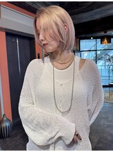 テラ 仙台(Tera)&nbsp;ミルクティーベージュ × レイヤーボブ