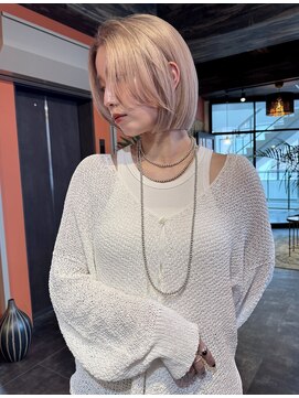 テラ 仙台(Tera) ミルクティーベージュ × レイヤーボブ