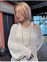 テラ 仙台(Tera) ミルクティーベージュ × レイヤーボブ