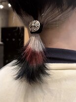 メンズサロン ガウディ 三宮店(men's salon Gaudi)&nbsp;メンズロングボブウルフ×ハーフアップ×ブリーチハイトーン