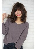 小顔バングのフワミディ♪♪