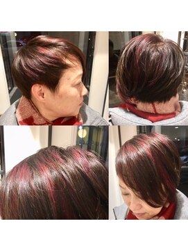 ディーリンク 南橋本店(HAIR MAKE DLINK) ピンクベージュアシメ