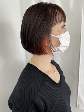 ワク(WAKU) オレンジインナーデザインカラー大人かわいい