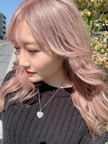 フラミューム 藤沢(flammeum)&nbsp;モーブピンク×ゆる巻きロング