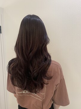 シェノン 西梅田(CHAINON) 韓国スタイル、くびれヘア、グレーベージュ、似合わせカット