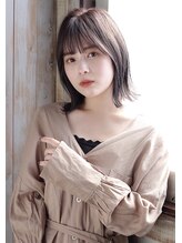 グランアージュ 池袋東口店(grandage) 小顔レイヤー外ハネボブ×シースルーバング大人可愛い20代30代40