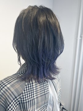 ダブルエヌ(DOUBLE.N) ウルフレイヤー/グラデーションカラー/ブルー/ラベンダー