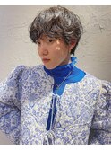 ベリーショート×パーマ×ダークトーン