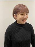 くすみピンクショート