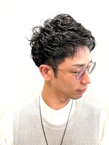 20・30代◎爽やかツーブロック癖毛風パーマモテ髪
