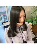 前髪なしの姫カット＊