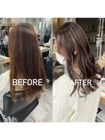 レディアル 大宮(REDEAL ope.)&nbsp;【ハイライト】ベージュハイライトバレイヤージュ白髪ぼかし