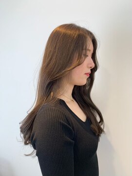 イオエ(ioe) 前髪/アンブレラカラー/こなれミディ/イメチェン/ウェーブパーマ