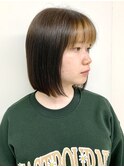【FOLK】前髪インナーカラー☆似合わせ切りっぱなしミニボブ♪
