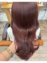 ナンバー アンフィール 渋谷(N° anfeel) 髪質改善高彩度ボルドーカラー×レイヤーカット