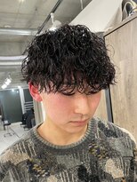 ワンズ リー 下北沢店(ONE's ly)&nbsp;ハイライト/マッシュパーマ/ウルフ/アッシュブラック