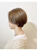 【ハンサムショート】ベージュカラーベリーショート