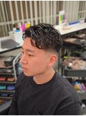 オールバックパーマ