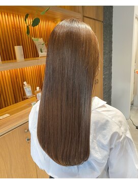 サルファ ヘアデザイン 名古屋 丸の内(S.ALPHA HAIR DESIGN) 小顔ストレートロングストレートパーマオリーブベージュ韓国ボブ