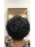 メンズカット+パーマ（特殊パーマ＋1500円）　￥9500→￥8300